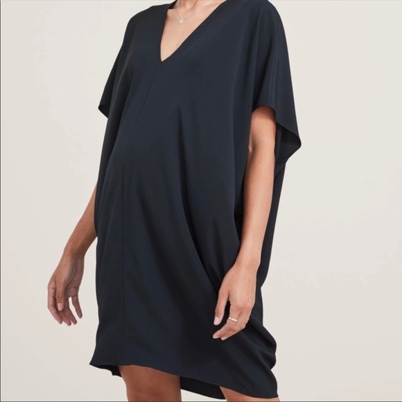 HATCH Black Slouch Dress - Size Petite (Maternity) - Picture 2 of 7